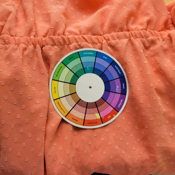 Torrid Womens Dress 3 3X Plus Sheath High Low Orange Swiss Dot ORA10E - Picture 11 of 12